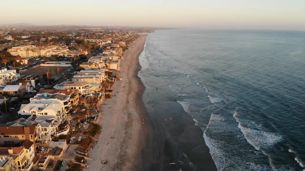 Aerial view of the Carlsbad coastline